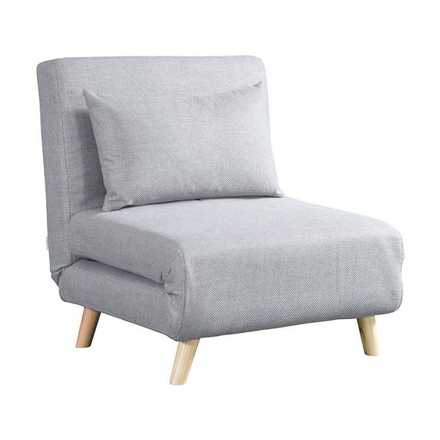 Schlafsessel ausklappbar mit Schlaffunktion snooze Farbe: Beige Sofa Mit Schlaffunktion Gästebett - Home Deluxe
