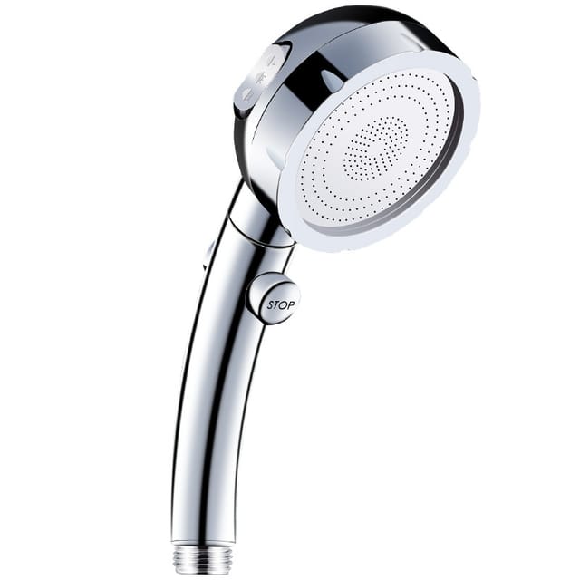 Duschkopf, Handbrause, Hochdruck, 3 Modi, Badezimmerdusche, Abs-edelstahl, Mit Stopptaste, Universeller Hochdruck, Wassersparend