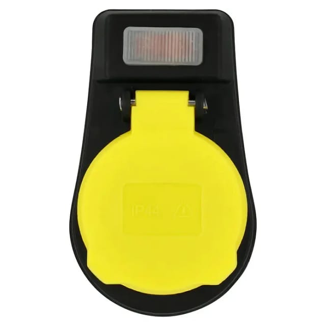 Zwischenstecker mit Schalter IP44 schwarz Leitungs- & Kabelverbinder