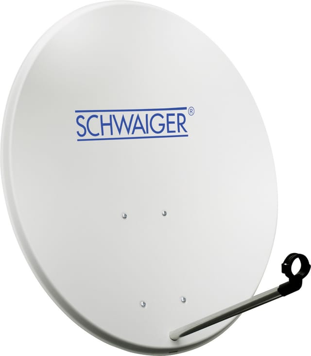 Satellitenspiegel Stahl Offset Antenne ø 72 cm hellgrau SAT-Anlage - Schwaiger