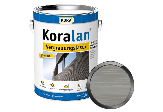 Lan Vergrauungslasur, Basalt, 2,5 Ltr - Kora