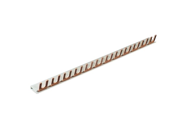1-Phasenschiene 10mm², 210mm, 12 Pins, Kupfer Leistungsschalter