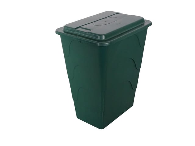 Trendline - Regentonne eckig Deckel Hahn 280L grün Regenwassertonne Wassertank