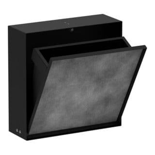 Hansgrohe - XtraStoris Rock - Unterputz-Abfallbehälter 4 l, schwarz matt 56089670
