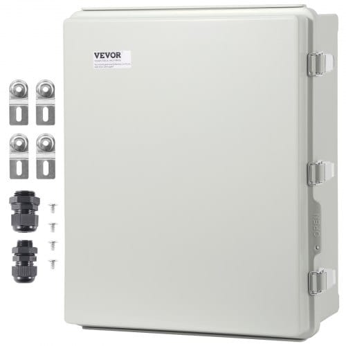 Abzweigkasten 530 X 430 X 200 Mm, Elektrogehäusekasten Aus Abs-kunststoff Mit Scharnierdeckel, Edelstahlverschluss, Ip67 Staubdicht Und Wasserdicht Für Elektrische Projekte Im Freien