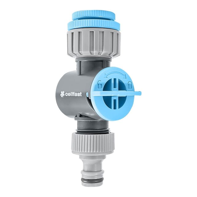 Cellfast - 52-256 Anschluss de Wasserhahn Universal mit herausnehmbarem Filter Geeignet für de Wasserhähne G1/2', G3/4' und G1 ' bis zu 6 Bar
