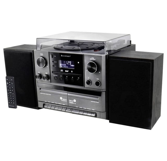 Stereo musikcenter mcd5600 mit dabukw radio cdmp3 plattenspieler doppelkassette usb bluetooth