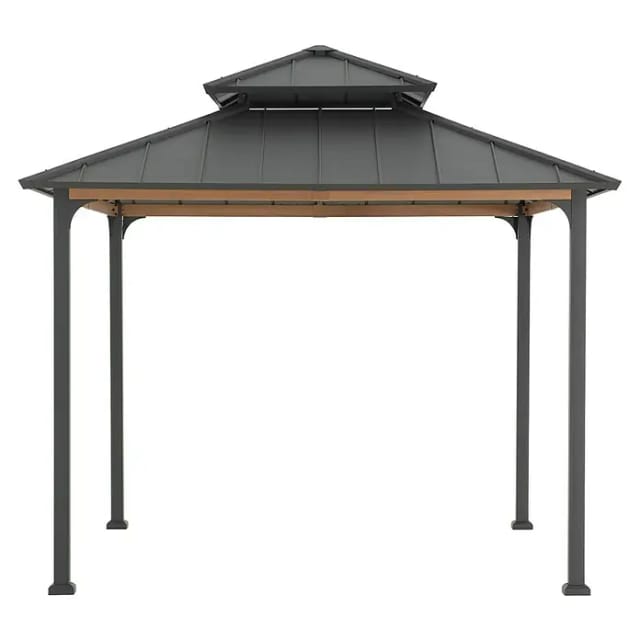 Stahl Gazebo Pasu - 300cm x 300cm, anthrazit