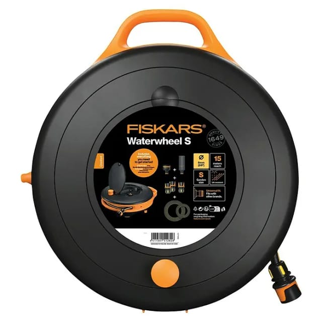 Schlauchtrommel mit 15 m + 1,5 m - 9 mm - Fiskars