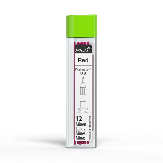 Pica Marker - Pica fine Dry 12 x Ersatzminen Rot