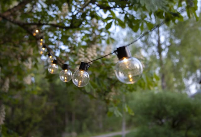 Star Trading - led Outdoor-Lichterkette ,Partaj', Netzbetrieb, 16 LEDs, klar, warmweiß, 4,5m