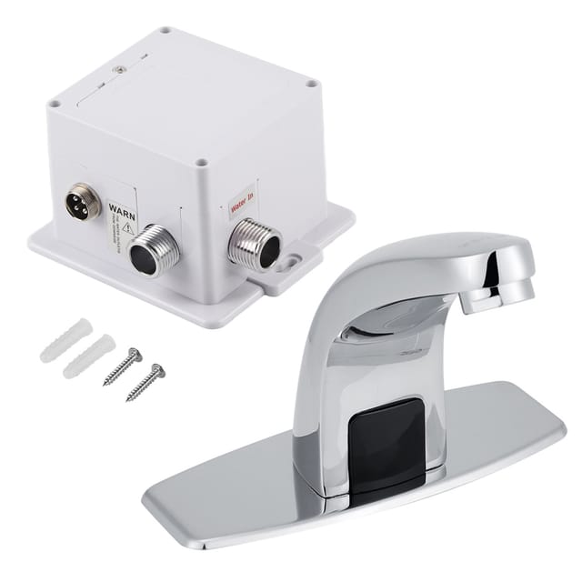 Automatischer Infrarot-Sensor-Wasserhahn für Küche, Badezimmer, Waschbecken, Kaltwasserhahn mit Steuerkasten - Eosnow