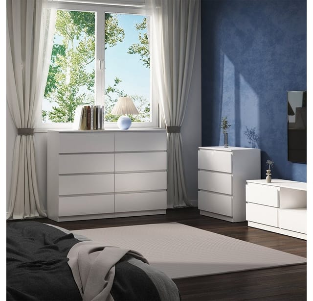 Kommode Calisto, Weiß, 138 x 101.5 cm, Vicco