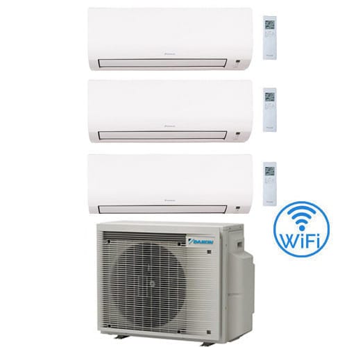 Daikin Comfora WIFI INKLUSIVE Trial Split Inverter 9000 + 9000 + 12000 BTU Klimaanlage mit mit UE 3MXM52A9 Klasse A+++/A+++ NEU 2024