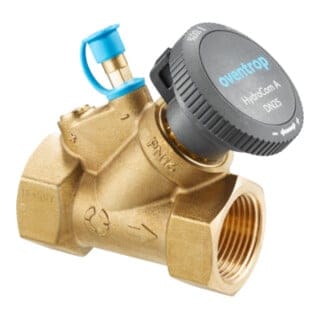 Oventrop - HydroCom Strangabsperrventil 1062726 dn 20, Rp 3/4, pn 16, beiderseits Innengewinde, Messing