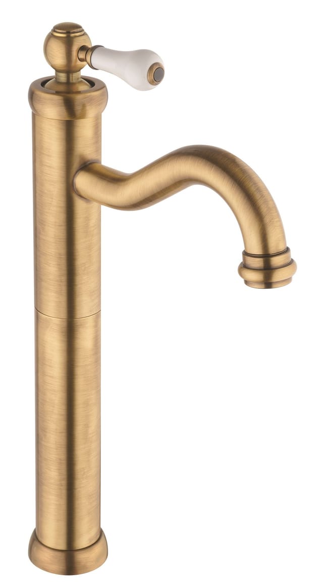 Piralla - Waschtischmischer mit hohem Auslauf in Bronzefarbe im Retro-Stil Como 0TOF3493A21 Bronze