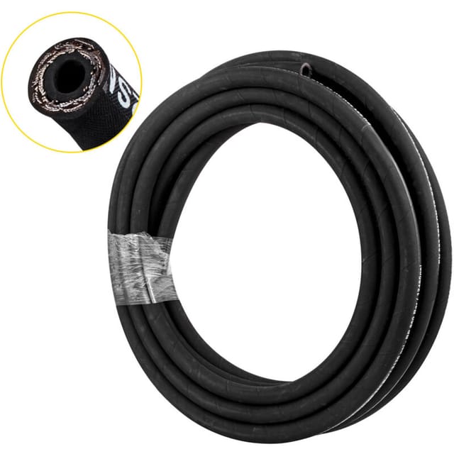 Mophorn - Hydraulikschlauch 1/4 Zoll X 328 Fuß, Spiralgummischlauch 5800 Psi, Flexibel -20 ℃ Bis 140 ℃, Mit 2 Hochfesten Stahldrahtgeflechten Für Hydrauliköl