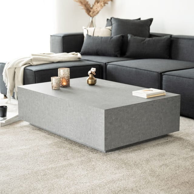Couchtisch Marmor amiri xxl Farbe: Grau, Größe: 120 x 35 x 80 cm Couchtisch Marmor Marmor Tisch - Home Deluxe