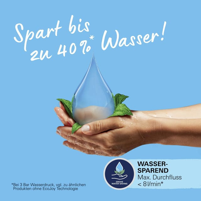 Grohe - Vitalio Joy 260 Kopfbrause mit verstellbarem Kugelgelenk, Chrom (26462000)