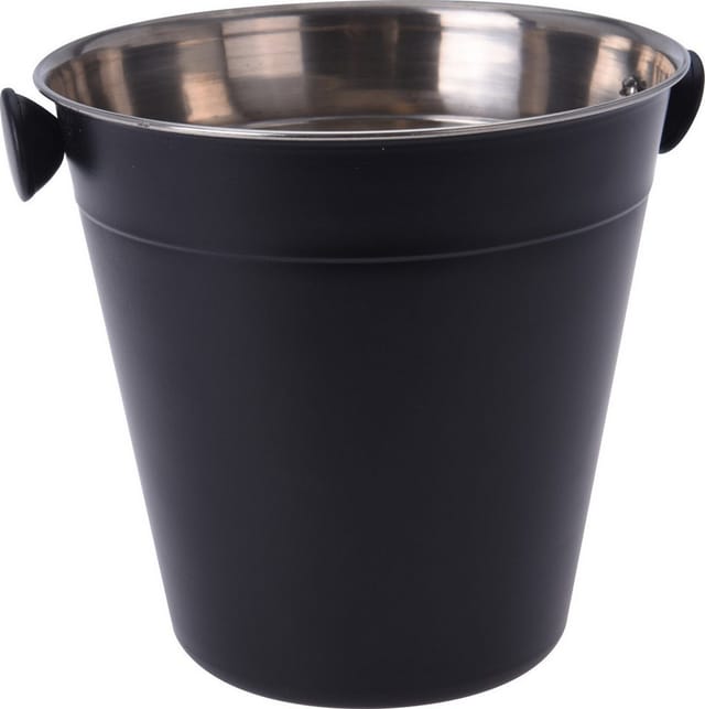 Cocktail-Set aus Edelstahl, 4-teilig, schwarz