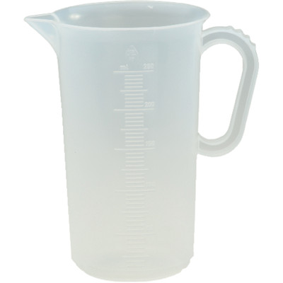 Messkanne 500 ml Polypropylen transparent D90xH135 mm Griff geschlossen