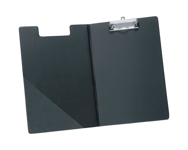Klemmbrettmappe 23,2 x 32 cm (B x H) Polypropylen schwarz