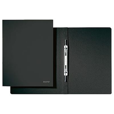 Leitz - Spiralhefter din A4 430g/m² mit Beschriftungsfeld Pendareckarton recycelt schwarz