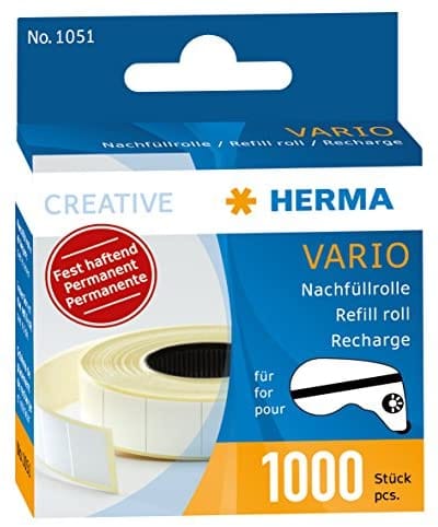 Vario - Rolle de Nachfüllpackung für Kleberolle de (permanent, 13 mm x 12 m, 1000 Stk.) - Herma