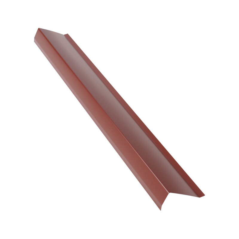 Mccover - 1 Meter Strebe für gerippte lackierte Stahlplatte - Farbe - Rot 8012, Länge - 1 m