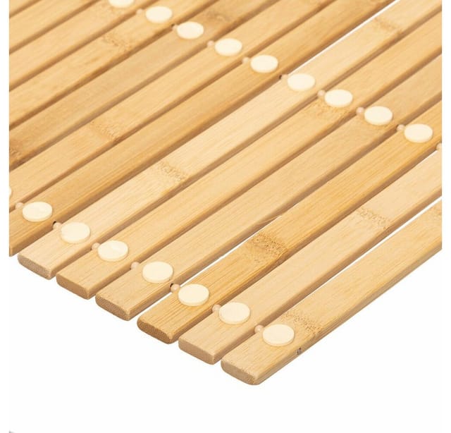 5five Simply Smart - Badematte bambus-spaltenboden zum rollen 40x60cm - 5five