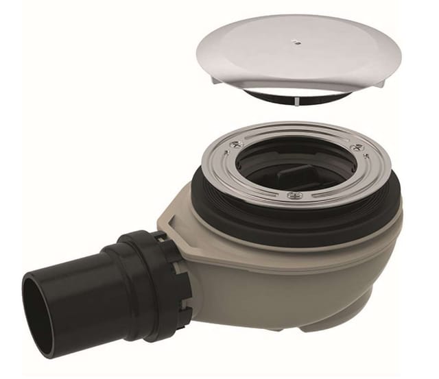 Geberit - Zubehör - Abfallduschset d90, mit Ablassventildeckel, Chrom 150.551.21.1
