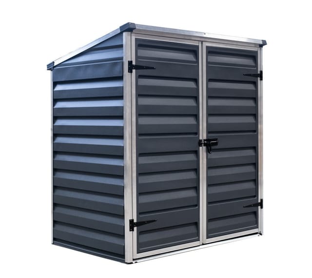 Palram-canopia - Aluminium Gerätebox Voyager Schwarz 90x139x147 cm