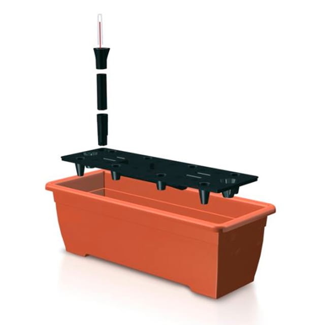 Prosperplast Blumenkasten mit Wasserspeicher BALCONY CAN Terrakotta 50 cm