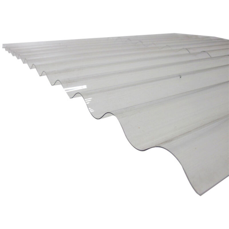 Mccover - PVC-Wellplatte (po 76/18 - kleine Wellen) Transparent, l: - 90cm, l: - 1,52m