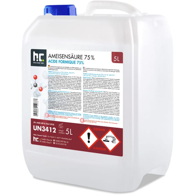 Höfer Chemie Gmbh - 5 l Ameisensäure 75% technische Qualität