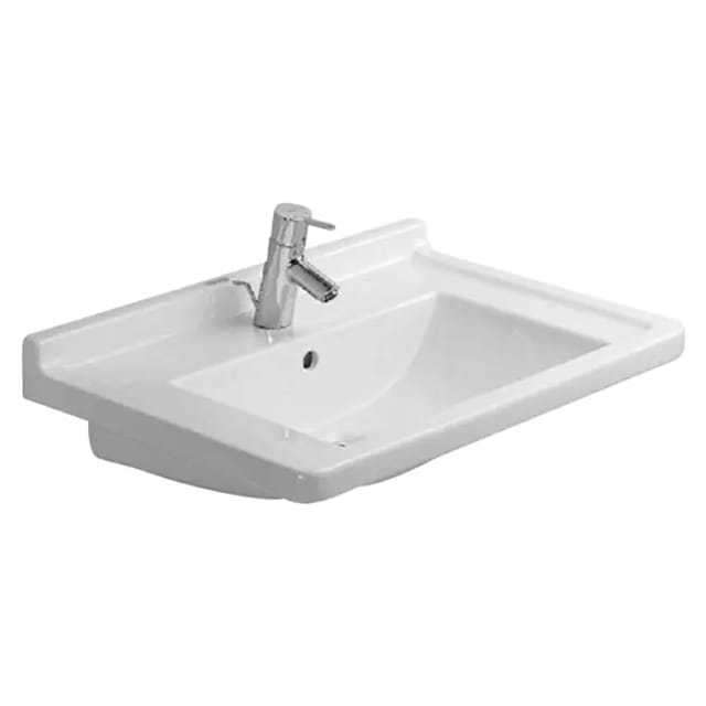 Duravit - Starck 3 - Waschtisch 70x49 cm, mit 1 Hahnloch, weiß 0304700000