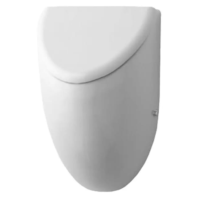 Design Classics Urinal 285x305x500mm Weiß Hochglanz geschlossen, Absauger, für Deckel, Zulauf hinten, waagerecht - Duravit