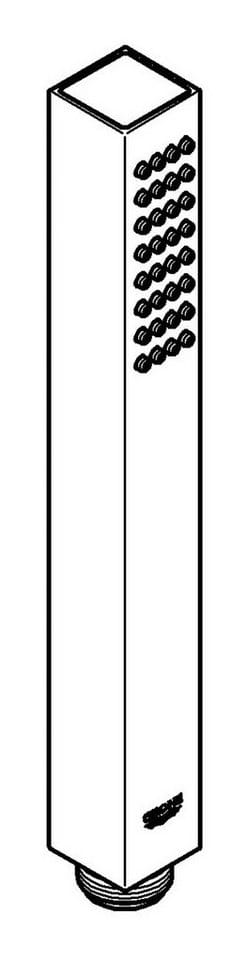 Grohe - Euphoria Cube Stick Handbrause 1 Strahlart, Chrom (27699000)