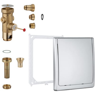 Grohe Druckspüler - Druckspüler für WC - Unterputz, verchromt 42901000