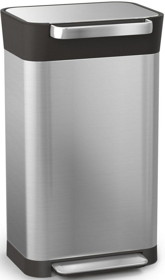 Joseph Joseph Titan Edelstahl 30L Abfalleimer inkl. Abfallpres
