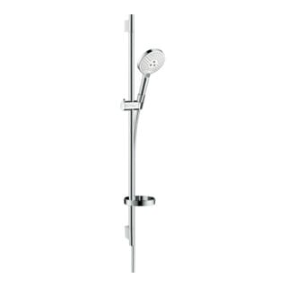 Hansgrohe - Raindance Select s Brauseset 120mm 3jet mit Brausestange 900mm 15l/min Weiß/Chrom, Seifenschale