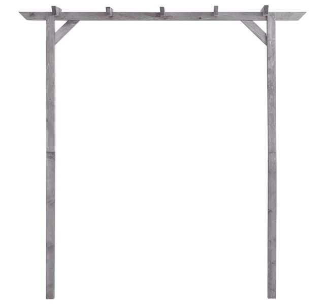 Vidaxl - Garten-Pergola Grau 200x40x205 cm Imprägniertes Kiefernholz
