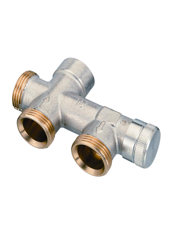 Danfoss Kupplungsgehäuse RA-KE Heizkörper: R 1/2", Anlage: G 3/4" AG