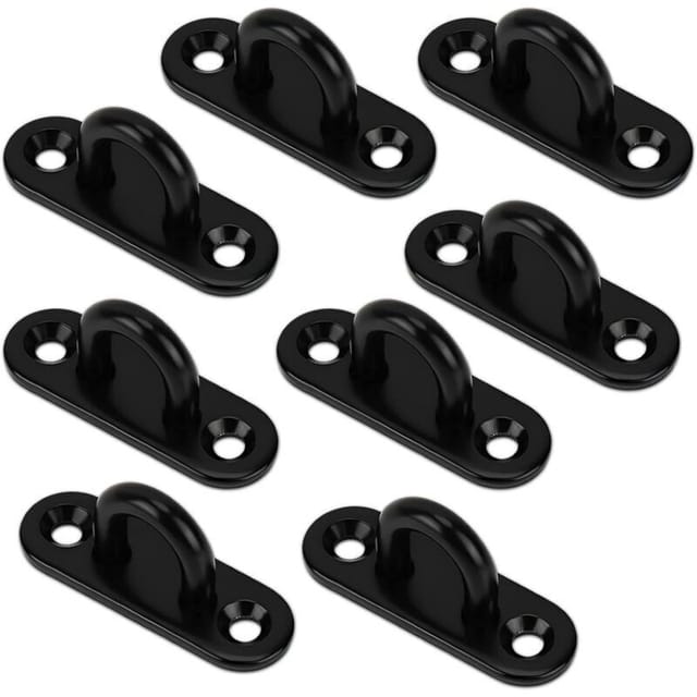 Stück Schwarze Ösenplatten Für Schaukelhaken Und Hängemattenzubehör