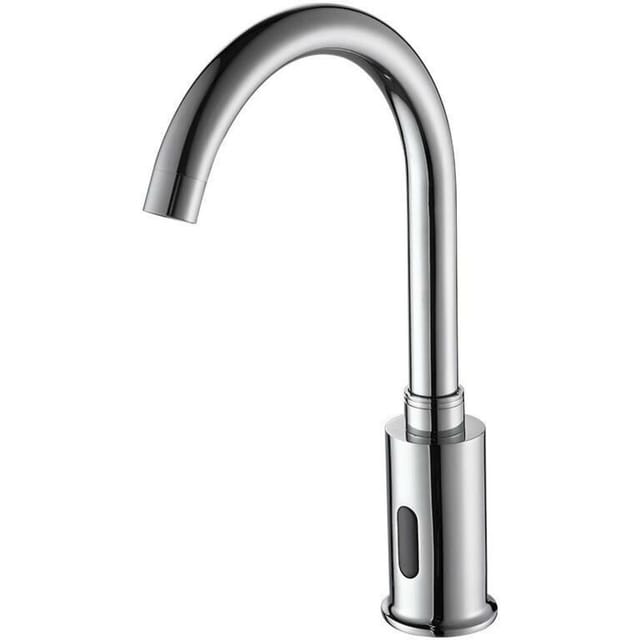 Basetbl – Automatischer Induktions-waschtischarmatur – Warm- Und Kaltwasser – Infrarottechnologie – Wassersparend – Metalloberfläche