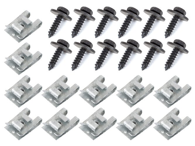 Opel Astra Ii H 04-14, Satz Clips Zur Befestigung Der Motorabdeckung, 24-teilig. Kpl