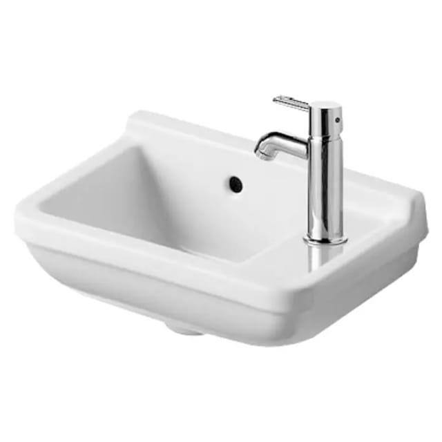 Duravit - Starck 3 - Handwaschbecken 40x26 cm, mit 1 Hahnloch rechts, weiß 0751400000