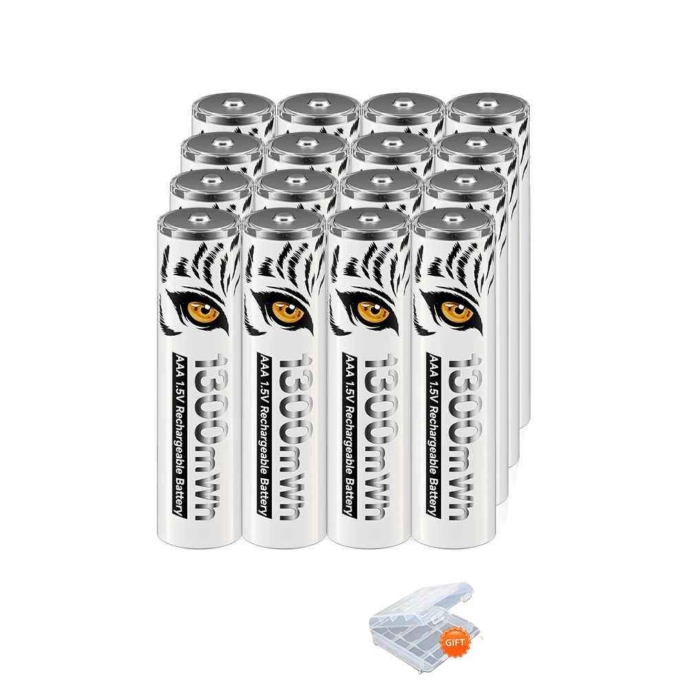Wiederaufladbarer Lithium-akku, Intelligentes Ladegerät Im Lieferumfang Enthalten, 16 Aaa-batterien