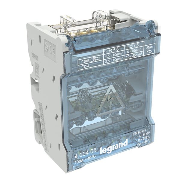 Modularverteiler Legrand XL³ 100 A 500 V Kunststoff