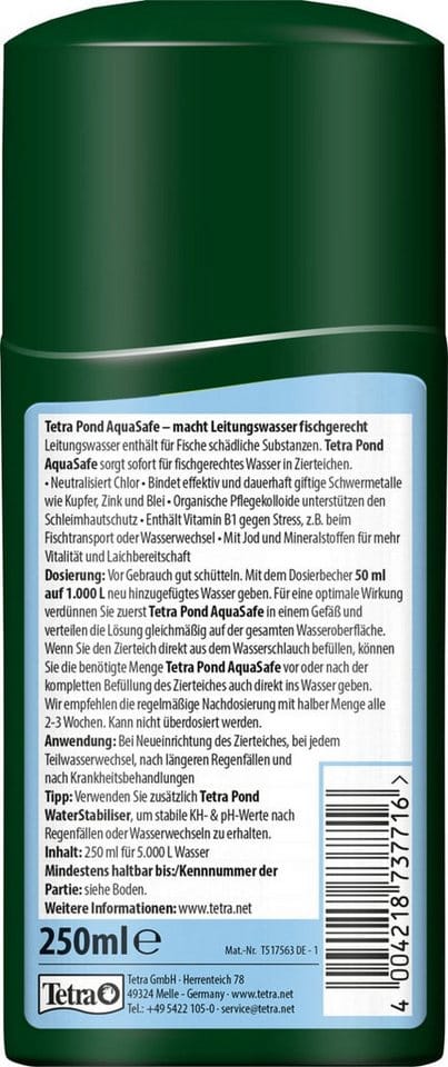 Pond AquaSafe 250 ml Wasseraufbereiter - Tetra